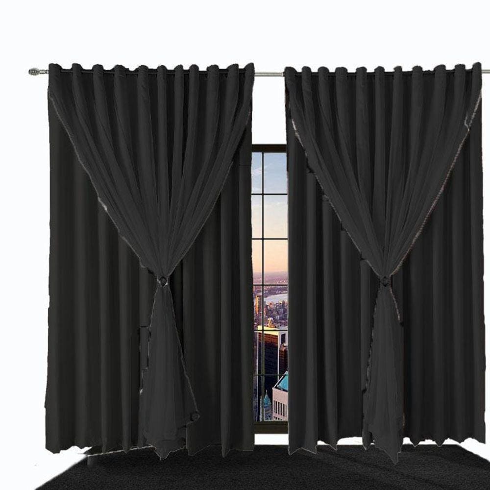 Cortina Blackout 2,10X1,40 Sala E Quarto Blecaute Ana Preto