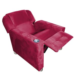 Poltrona do Papai Reclinável 3 Posições Texas C/ Porta Copo Vermelho