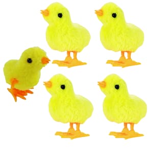 05 Pintinhos Amarelinho A Corda 9cm Galinha Pintadinha