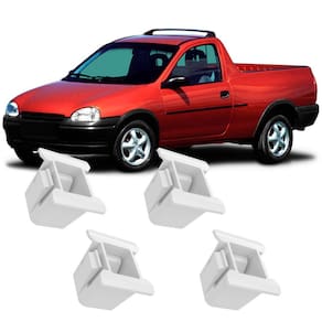 Kit 4 Buchas Presilhas Grampos Para Fixação Farol Corsa Pickup 95 96 97 98 99 2000 2001 2002 2003