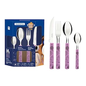 Kit Faqueiro Tramontina Talheres Aço Inox 16pçs Groovy Breakfast