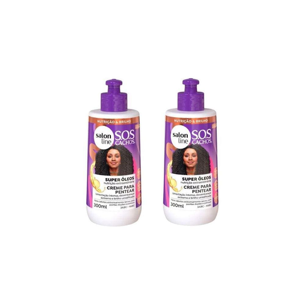 Creme Pentear Salon Line 300Ml Sos Super Óleo Nutritivo- 2Un