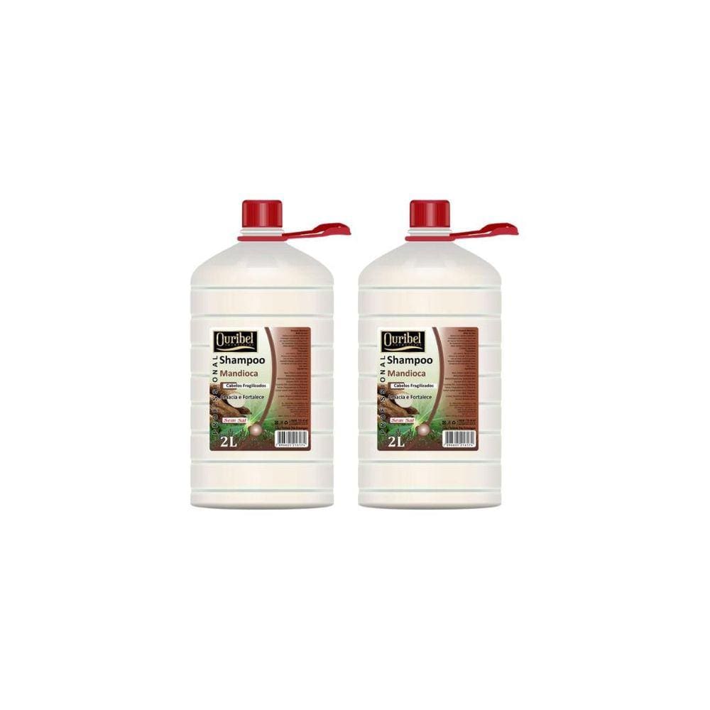Shampoo Ouribel 2000Ml Mandioca - Kit C/2Un