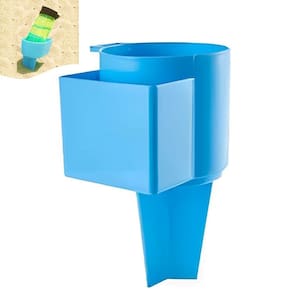 Suporte Plástico Porta Copo Lata Isopor e Celular De Praia Areia Azul -  AMZ
