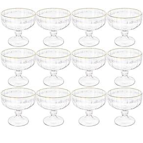 Taça de Sobremesa em Cristal Imperial Fio de Ouro 200mL 12 peças - Lyor