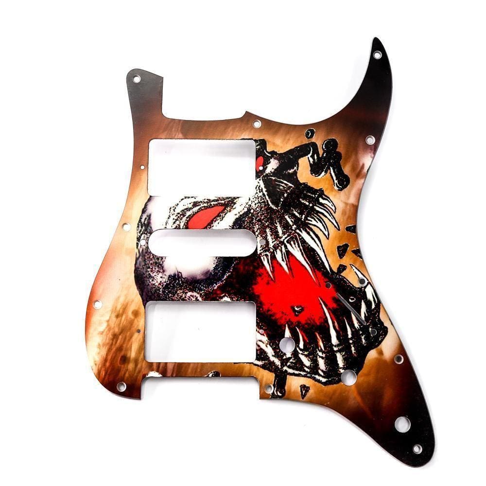 Escudo Para Guitarra Am Strat Hsh Caveira Spirit 120-as [f035]