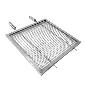 Grelha Uruguaia Aramada 45X50 Reforçada De Churrasco Em Inox