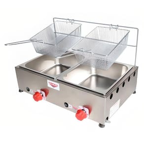 Fritadeira industrial Cefaz FC-02 10L à gás aço inoxidável