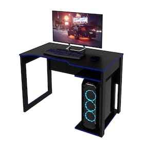 Mesa Gamer Multimóveis CR25057 Preta/Azul