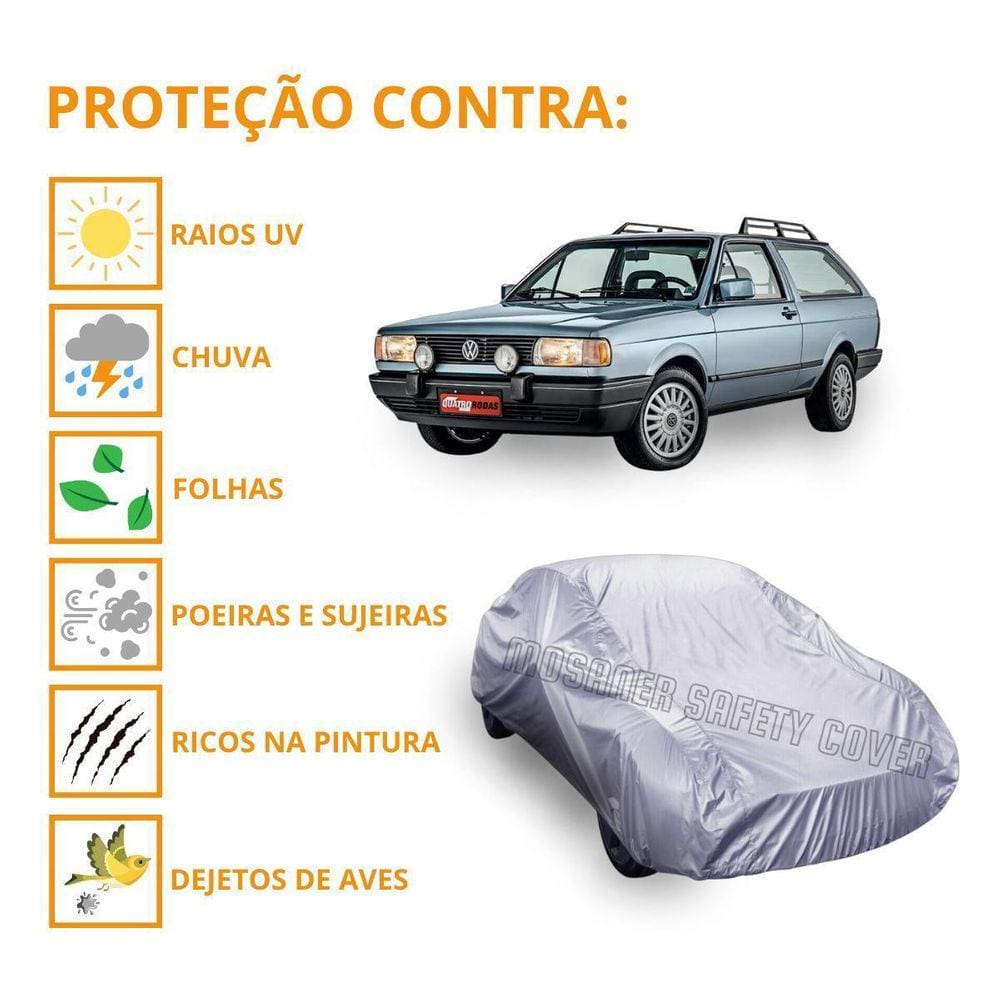 Capa Cobrir Carro Volks Parati Antiga Proteção Impermeável
