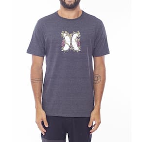 Camiseta Hurley Hard Icon WT24 Masculina Mescla Preto