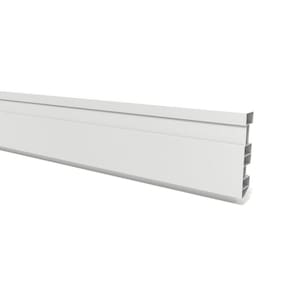 Rodapé de Pvc 7cm X 15mm X 2,40m Permatti - caixa com 24 Peças - Branco