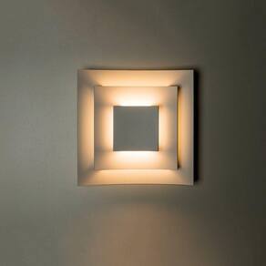 Arandela Led Quadrada 110v 18,5x18,5cm Fiore Irmãos Branco
