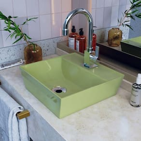 Kit Cuba Aq33 Volcano com Válvula Metal Verde Acqua