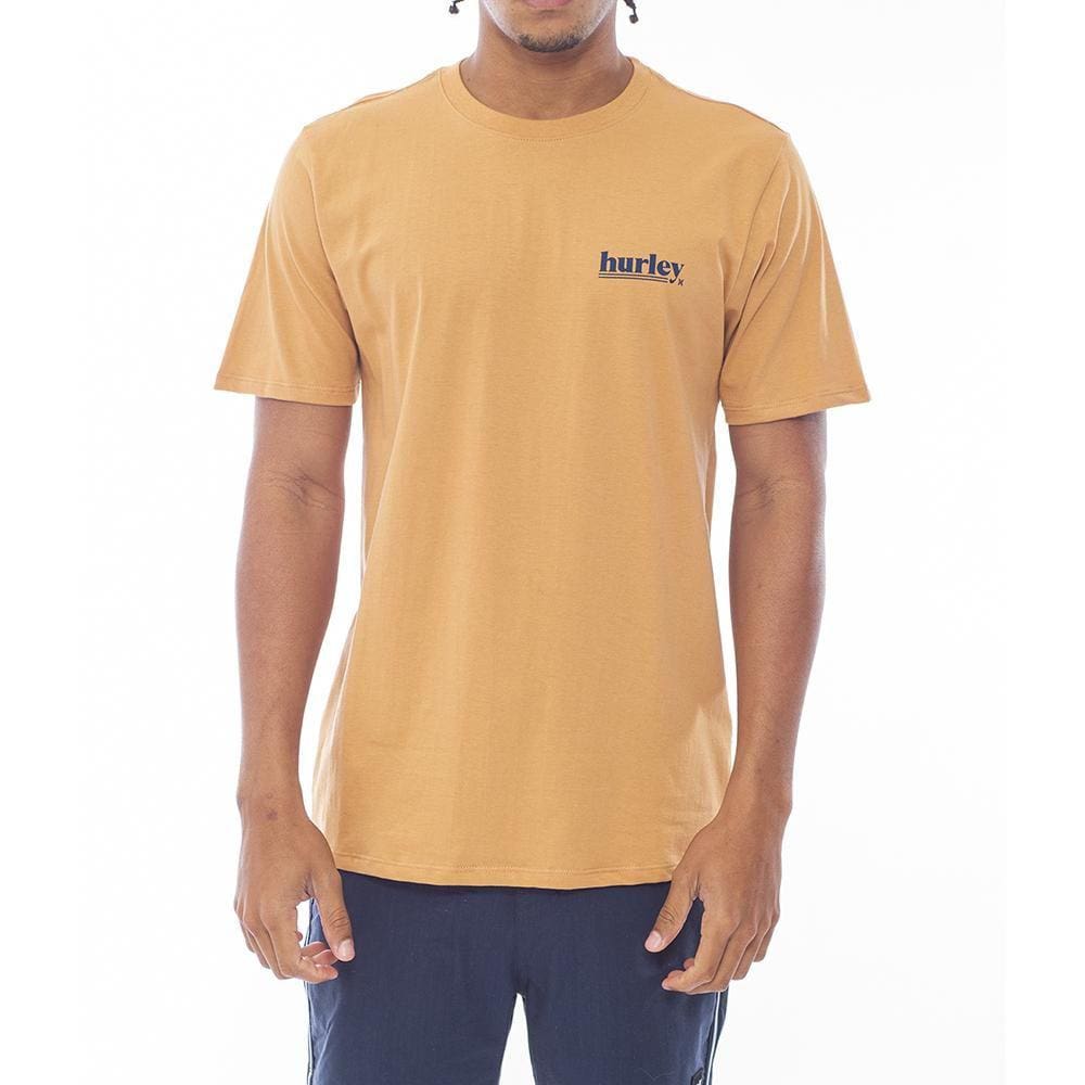 Camiseta Hurley Puff WT24 Masculina Mostarda
