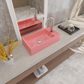 Cuba de Apoio para Banheiro Roma Rl545 Retangular Rosa