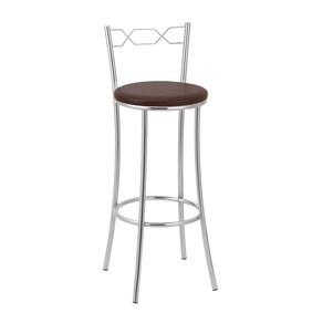 Banqueta para Cozinha Bc51/a - A109 Cromada/Marrom