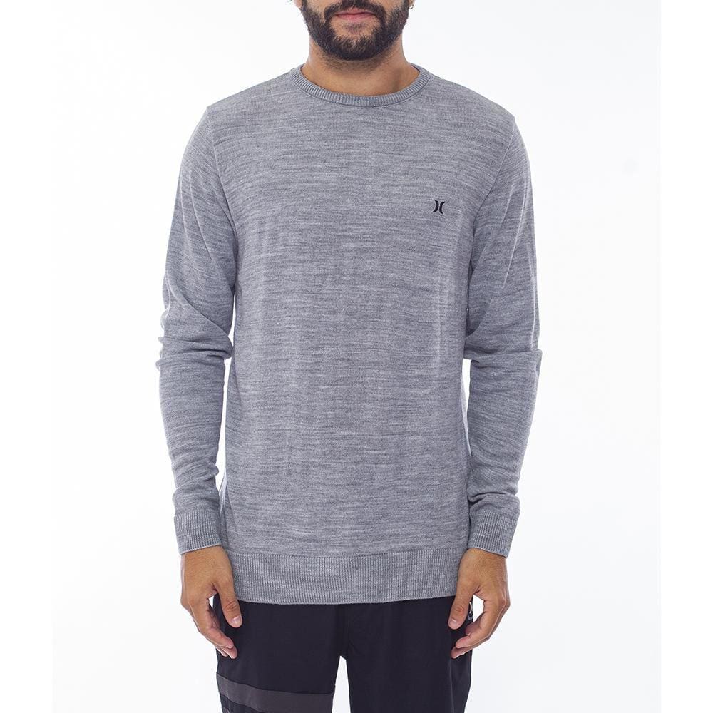 Camiseta Hurley Manga Longa Casual WT24 Masculina Cinza