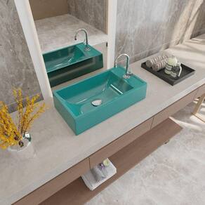 Kit Cuba Rl545 Roma com Torneira 1198 e Válvula Click Azul Turquesa