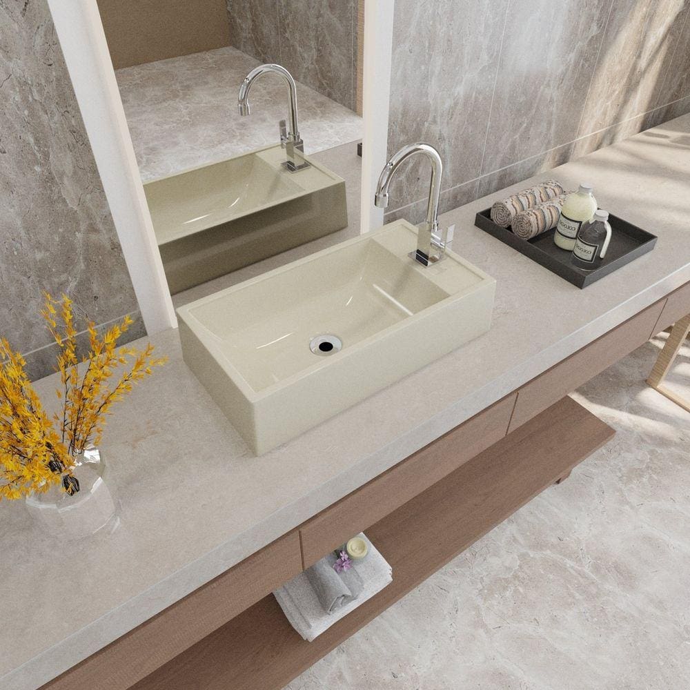 Kit Cuba Rl545 Roma com Torneira Luxo e Válvula Metal com Sifão e Flexível Bege