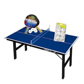 MINI MESA PING PONG Júnior MDP 12mm 1003 KLOPF + Kit 5055 + Kit 6 Bolinhas Brancas