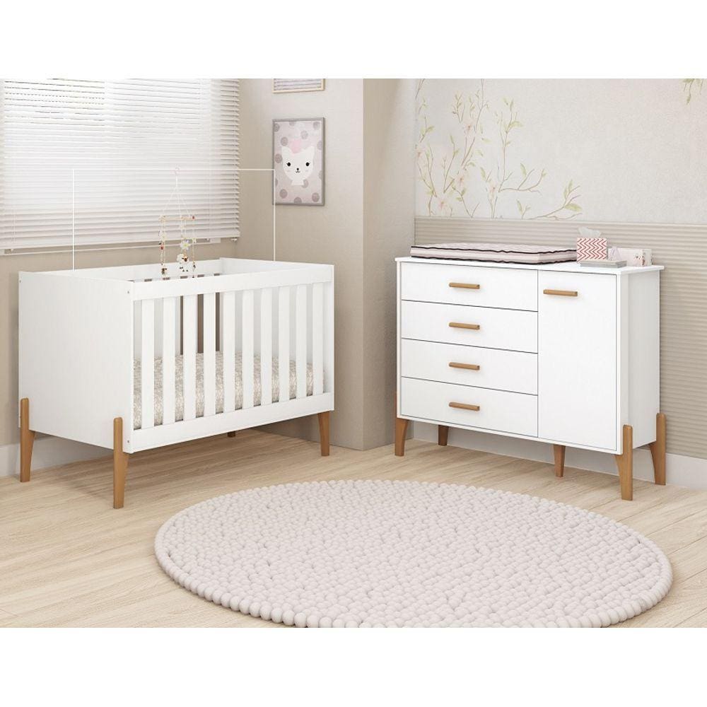 Quarto Infantil Comoda Berço Mini Cama Iris