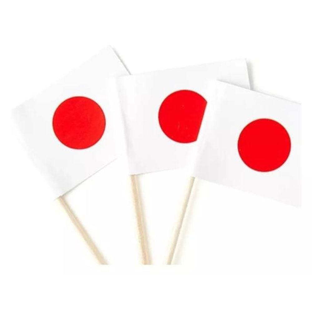 100 Palitos Bandeirinha Japão Comida Japonesa Aperitivos