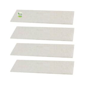 Kit 4 Unidades Fibra Limpeza Macia Branca 23 Cm X 10 Cm Sem