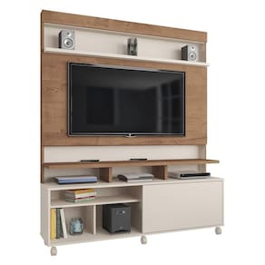 Rack com Painel TV até 55" com Rodízios Multimóveis CR45215