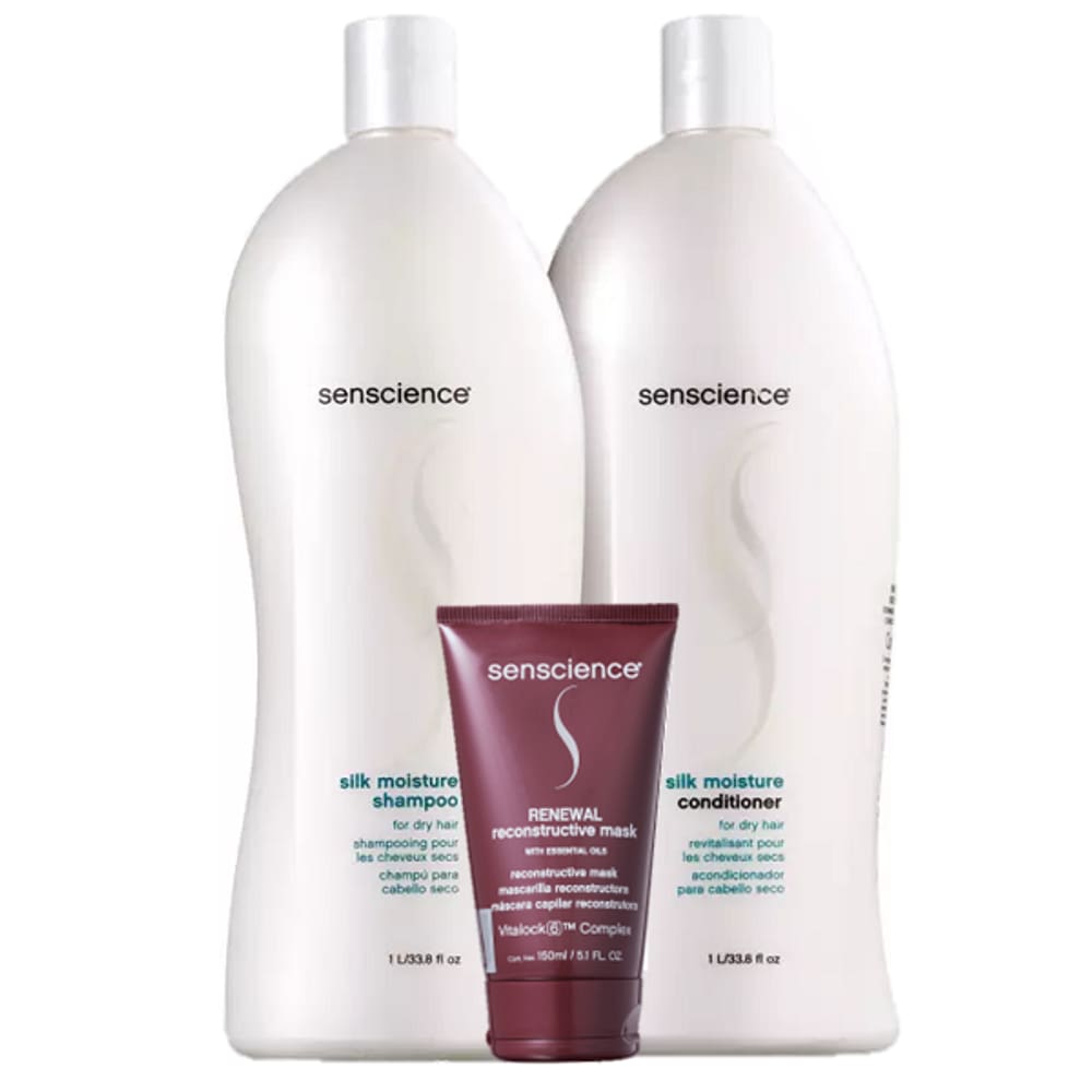 Senscience Silk Moisture Duo 1L e Renewal Mask 150ml