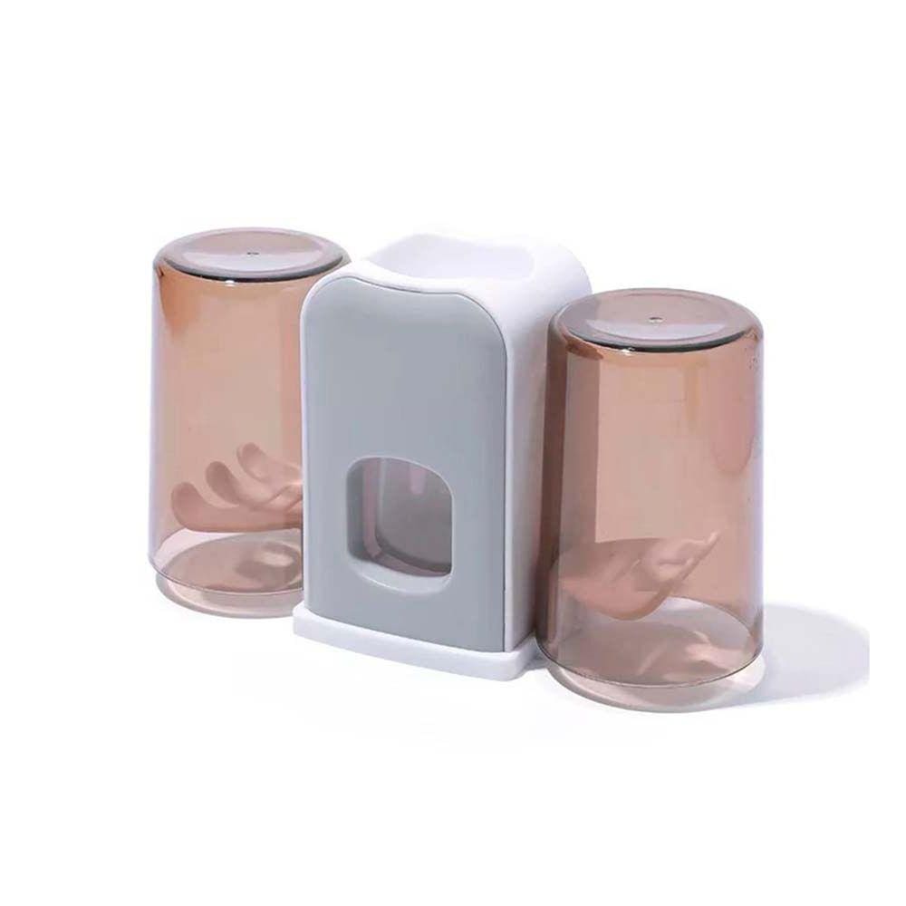 Dispenser Aplicador Creme Dental Suporte 4 Escovas