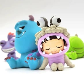 Kit 4 Bonecos Monstros Sa Sulley Mike Boo Randall Disney Action Figure