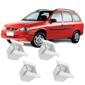 Kit 4 Buchas Presilhas Grampos Para Fixação Farol Corsa Wagon 97 98 99 2000 2001 2002