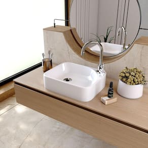 Kit Cuba Ro36 Cross com Torneira Luxo e Válvula Metal com Sifão e Flexível Branca