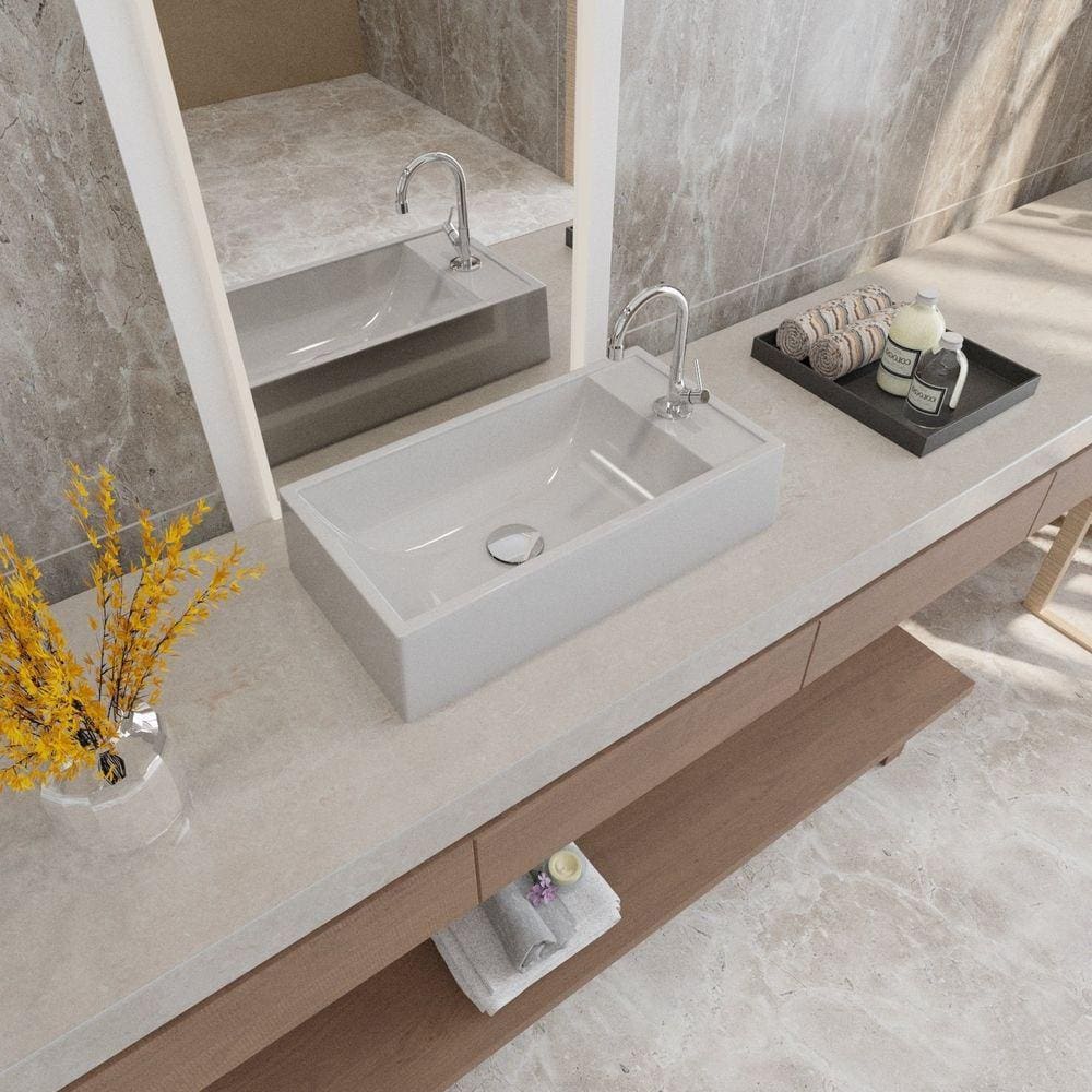 Kit Cuba Rl545 Roma com Torneira 1198 e Válvula Click com Sifão e Flexível Cinza