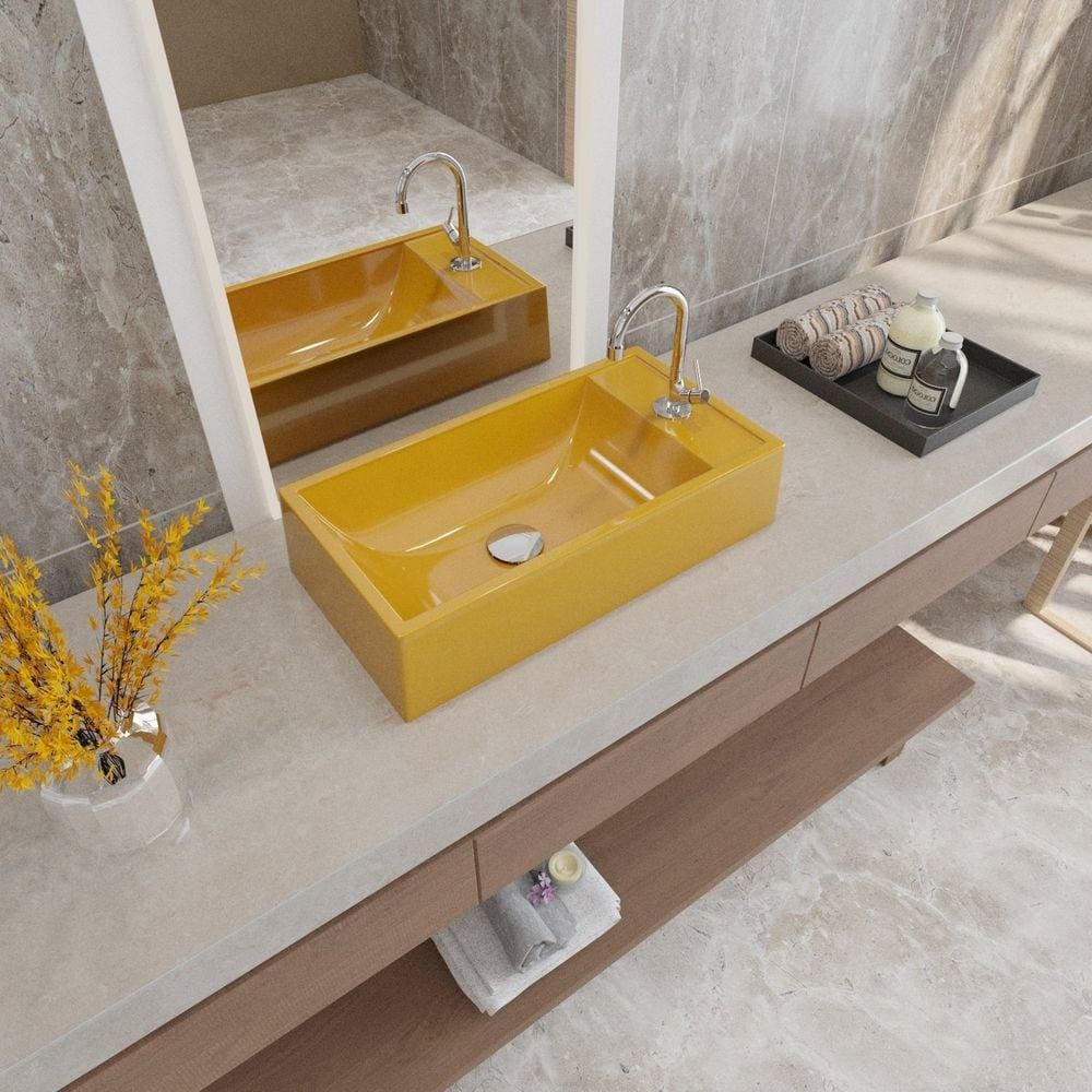 Kit Cuba Rl545 Roma com Torneira 1198 e Válvula Click Amarelo