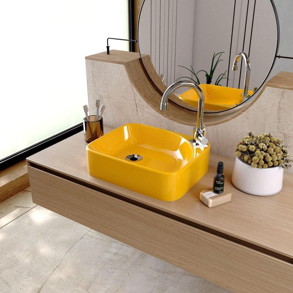 Kit Cuba Ro36 Cross com Torneira Luxo Amarelo