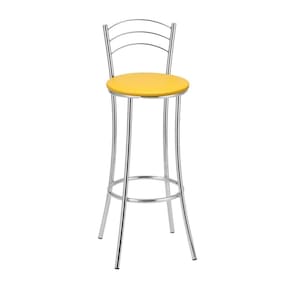 Banqueta para Cozinha Bc26/a A105 Cromada/Amarela