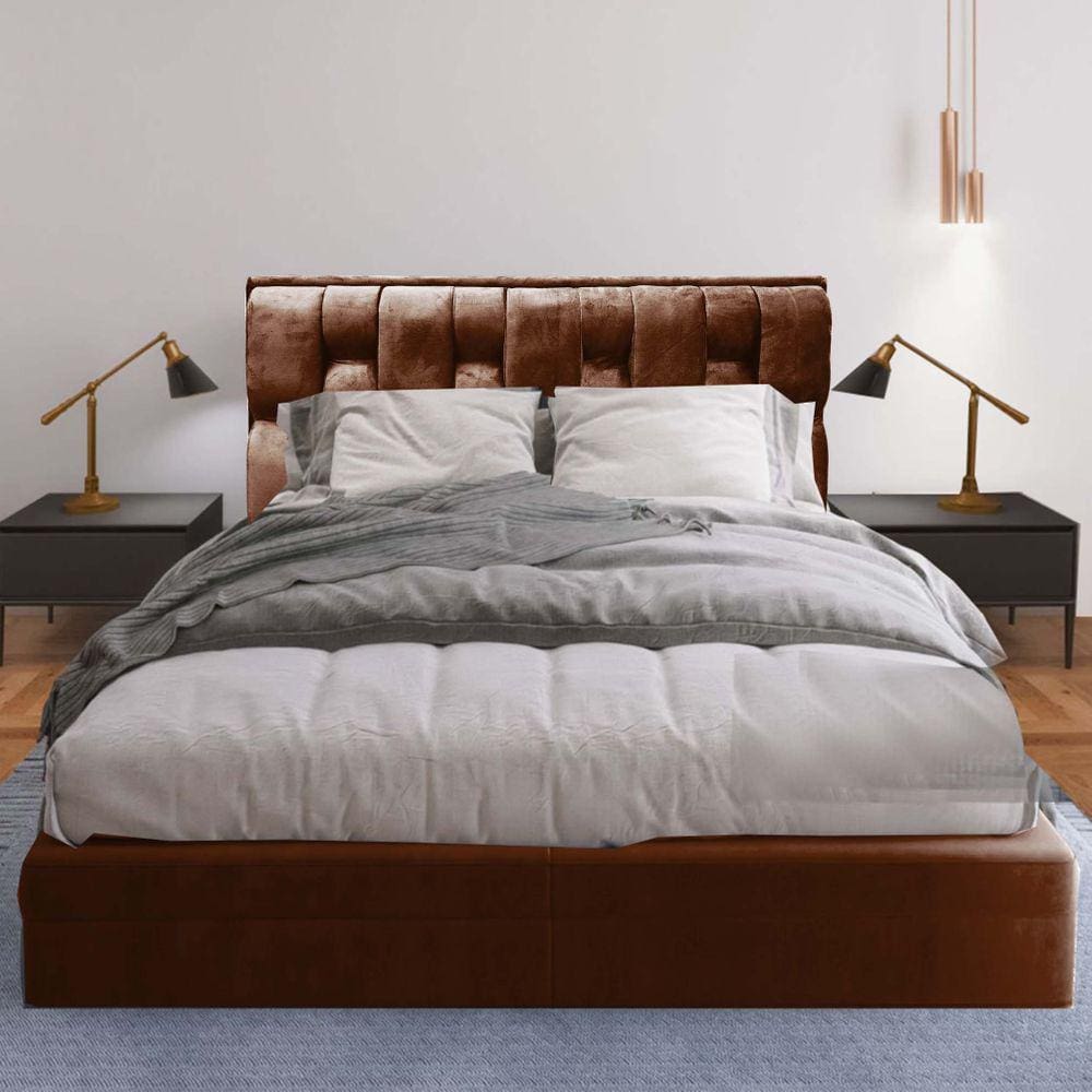 Cabeceira Cherie Suede 190 TerraCota