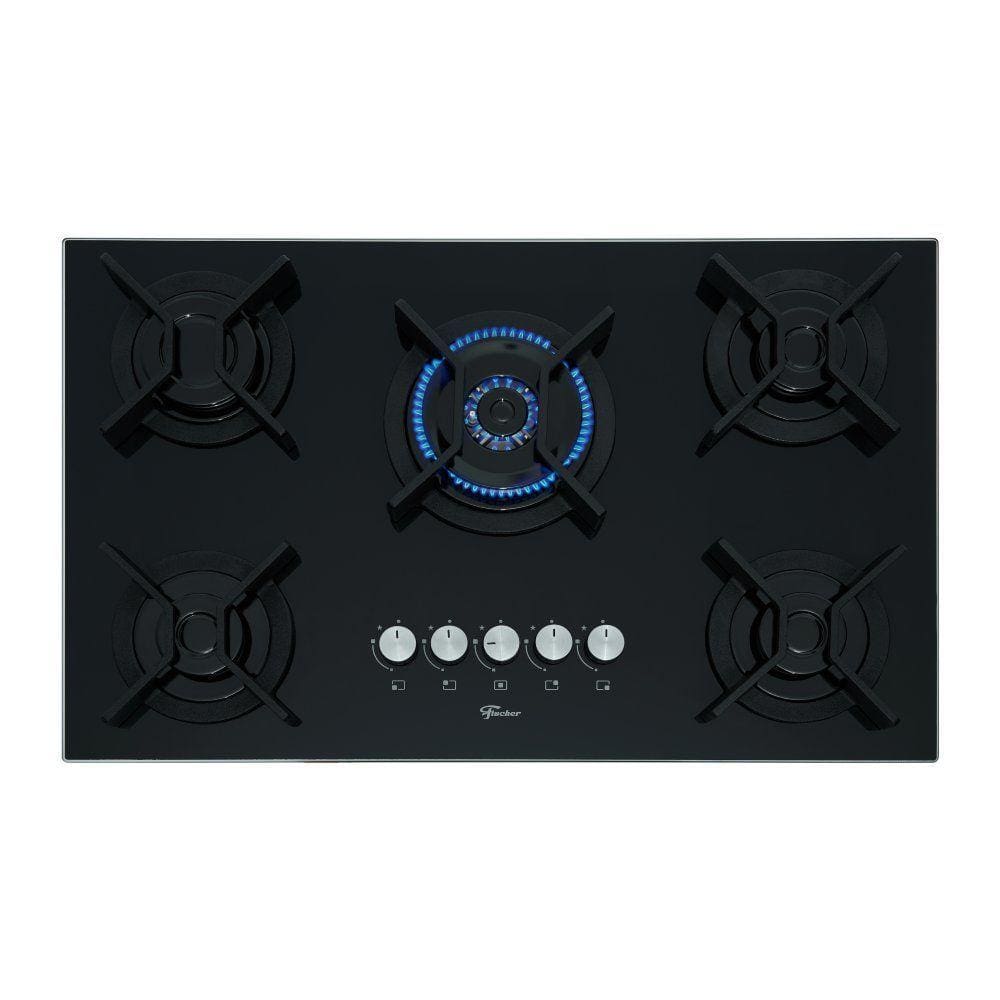 Cooktop Fischer 5 Bocas TC Infinity Preto Bivolt 26298-57077