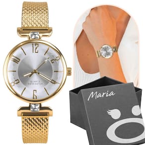 Relogio feminino dourado silicone caixa aço inox banhado strass moda casual pulseira ajustavel