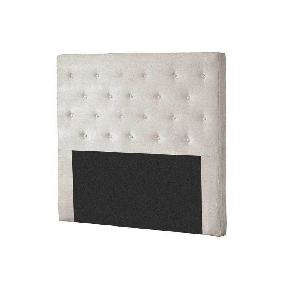 Cabeceira Cama Box Estofada Solteiro Hampton Suede Bege Claro - Probel