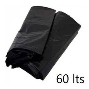 Saco De Lixo Preto Reforçado 60 Litros Pacote 100un