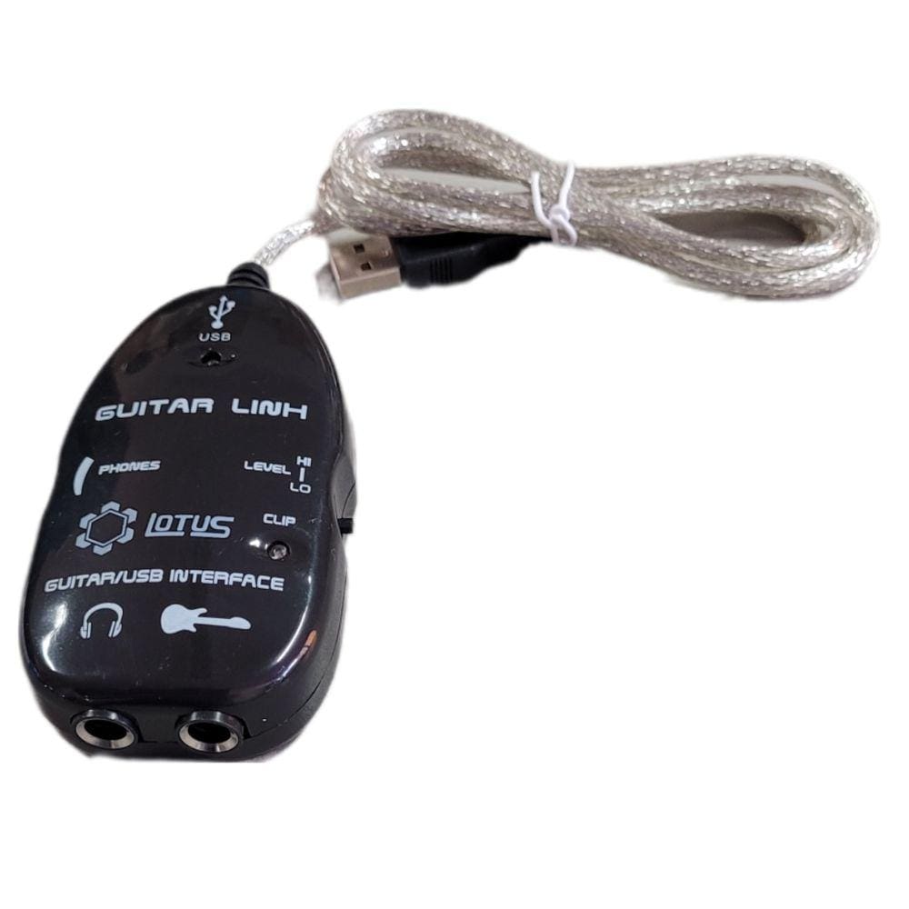 Guitar Link Audio Interface Cabo Usb Guitarra Baixo Violão