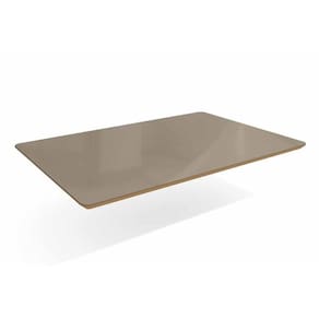 Tampo Mesa Sala De Jantar Madeirado C/vidro Ta31 80x120cm Freijó/bronze - Kappesberg