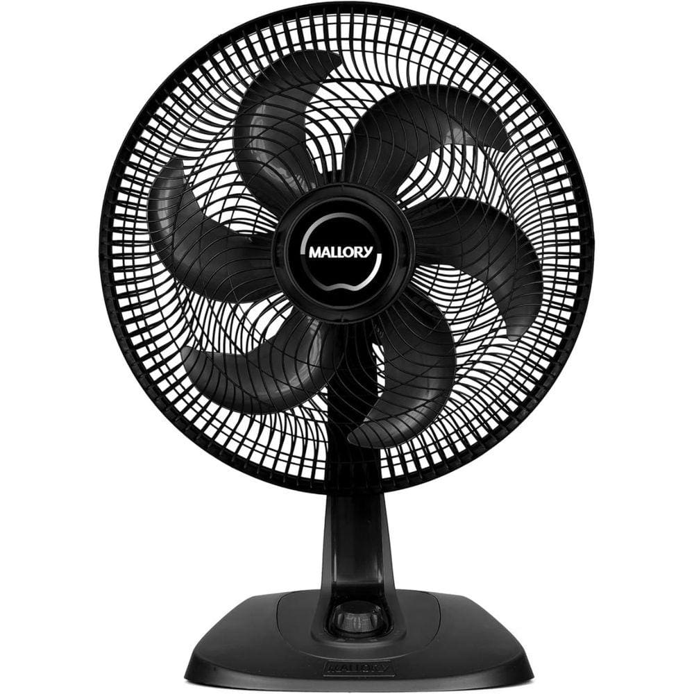 Ventilador Mallory Mesa Parede Turbo Fresh Preto 40cm 110V