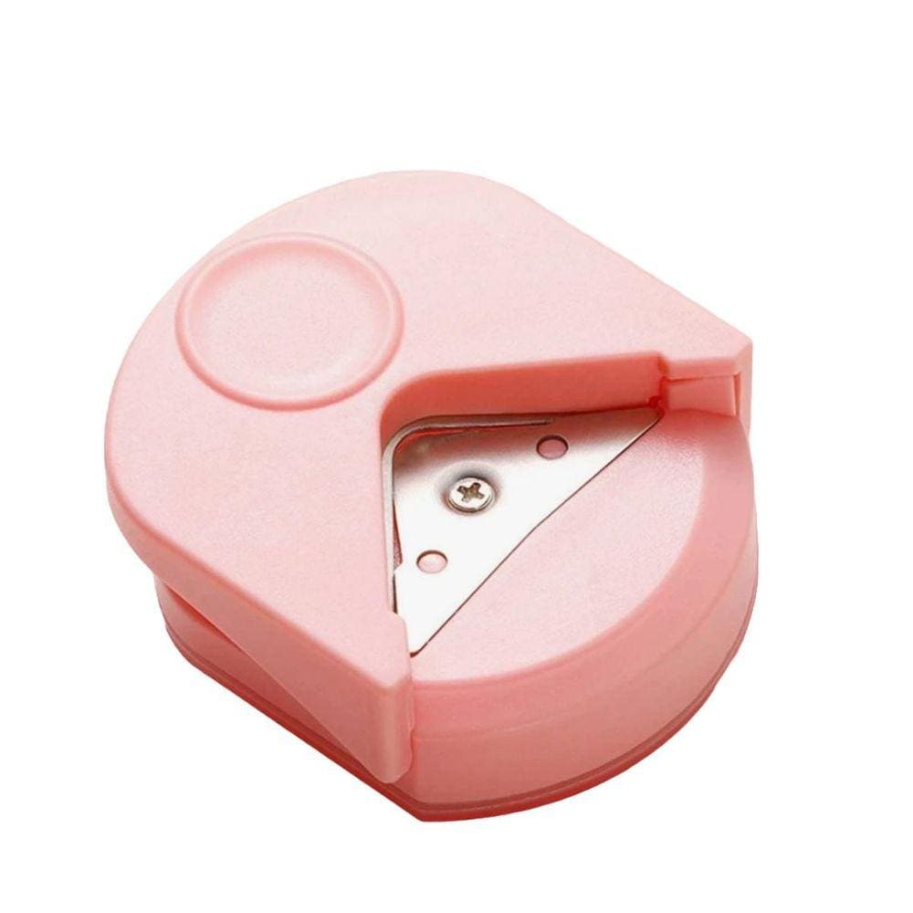 Mini Canteadeira Portátil para Papel Raio de 5mm Rosa