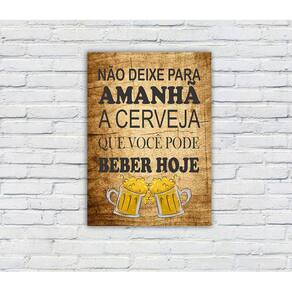 Quadro/Placa Decorativa MDF 20x28 Tema Cerveja