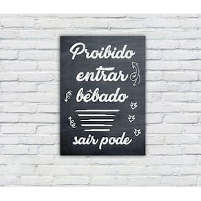 Quadro/Placa Decorativa MDF 20x28 Tema Cerveja