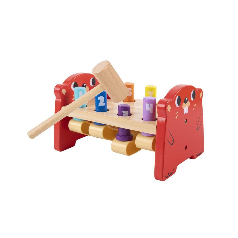 Bate Bate Tooky Toy Brinquedo Educativo Madeira